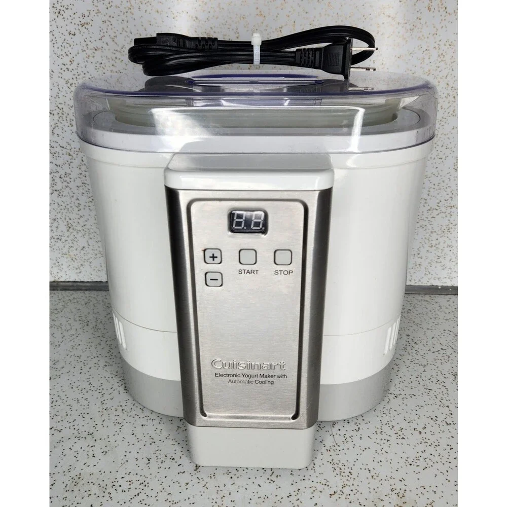 Cuisinart CYM-100 Electronic Automatic Cooling Yogurt Maker Tested Working!